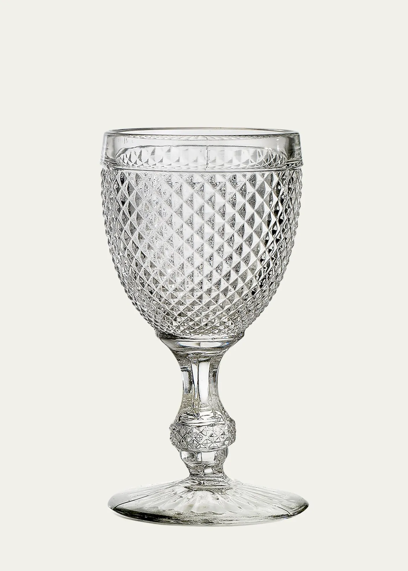 Vista AlegreBicos Clear Water Goblet Glass