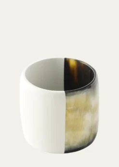 Von Gern HomeHorn & White Lacquer Napkin Ring