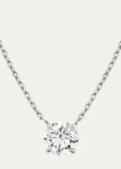 VRAIBrilliant-Cut Round Solitaire Lab Grown Diamond Necklace, 1.0tcw