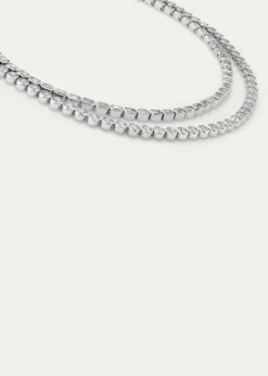 VRAICelestial Double Strand Lab Grown Diamond Tennis Necklace, 42.36tcw