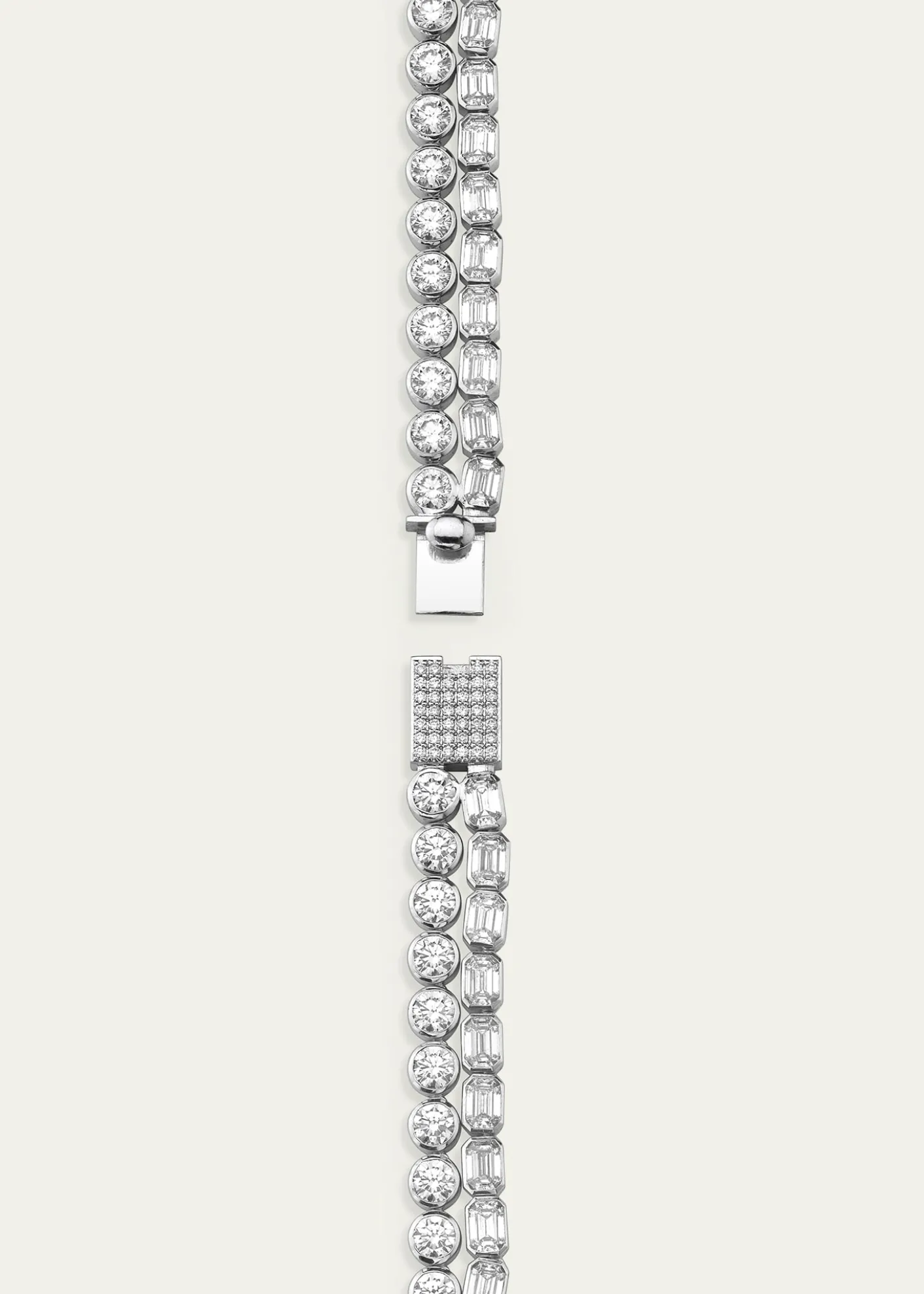 VRAICelestial Double Strand Lab Grown Diamond Tennis Necklace, 42.36tcw