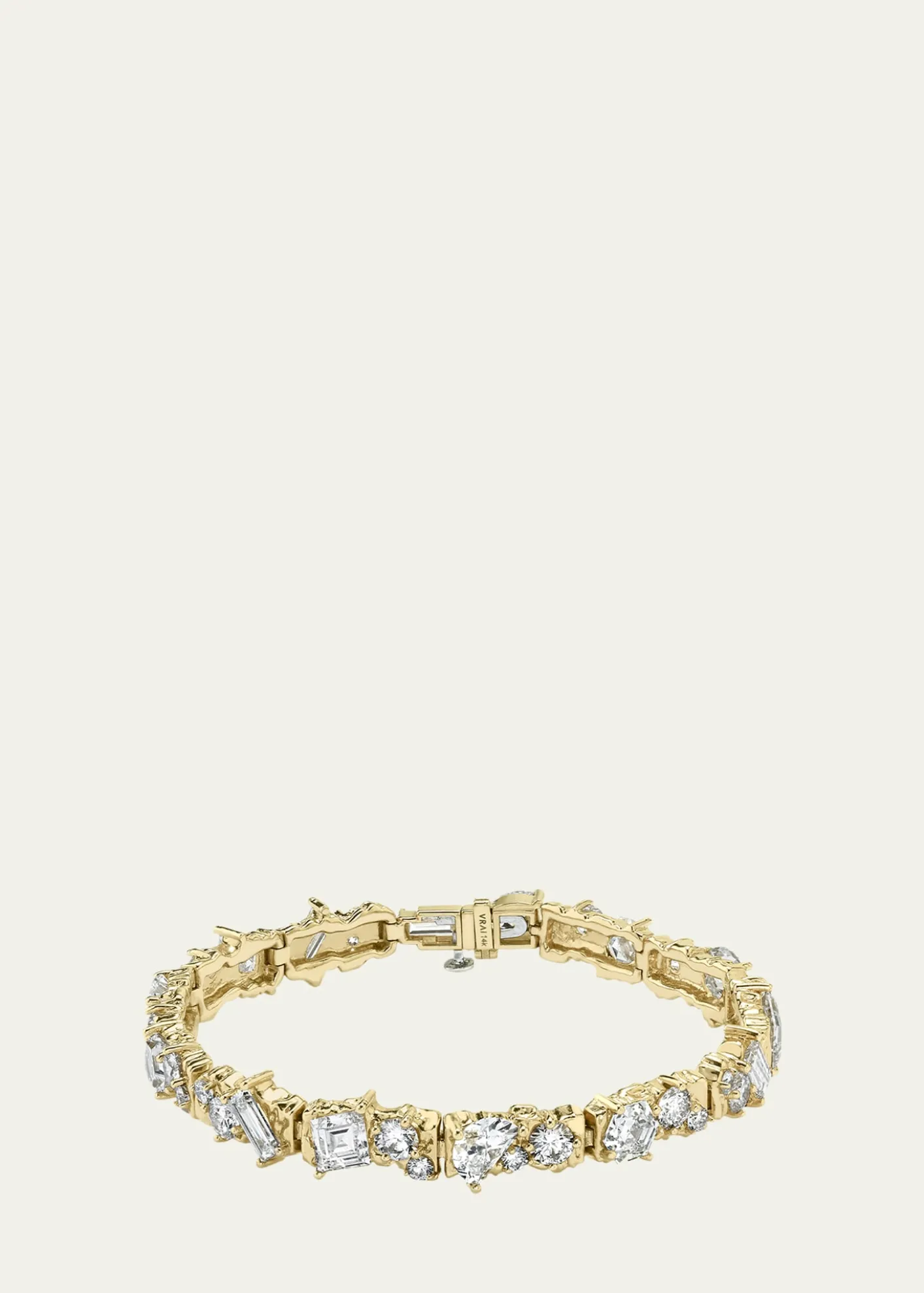 VRAI14K Gold Unity Lab Grown Diamond Bracelet, 12.30tcw