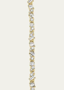 VRAI14K Gold Unity Lab Grown Diamond Bracelet, 12.30tcw