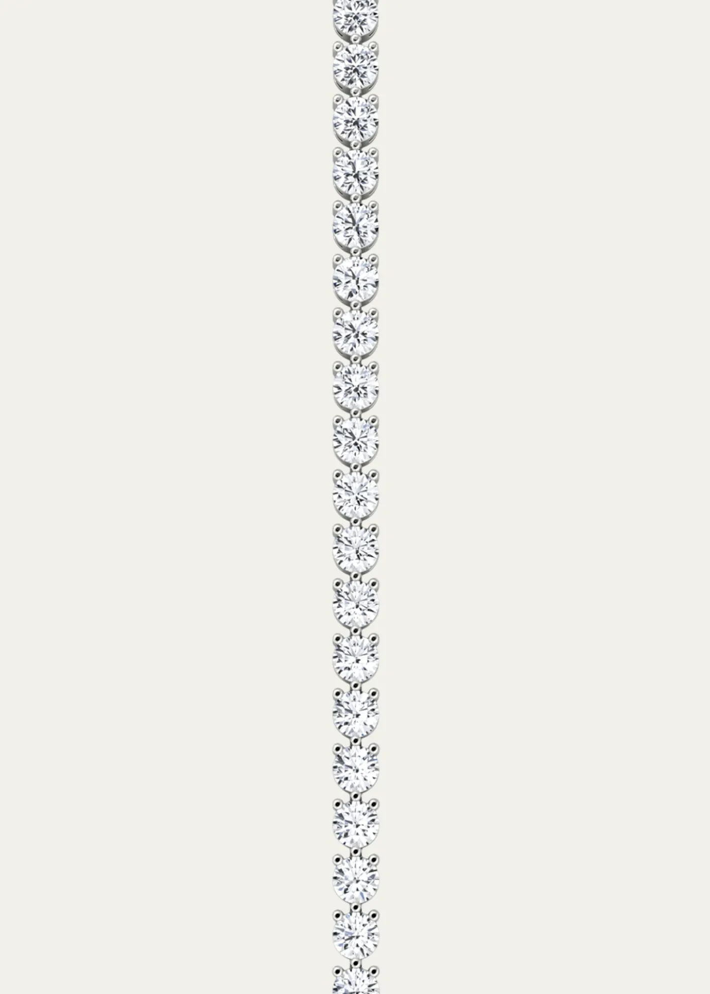 VRAI14K White Gold Round Lab Grown Diamond Tennis Bracelet, 8.50tcw