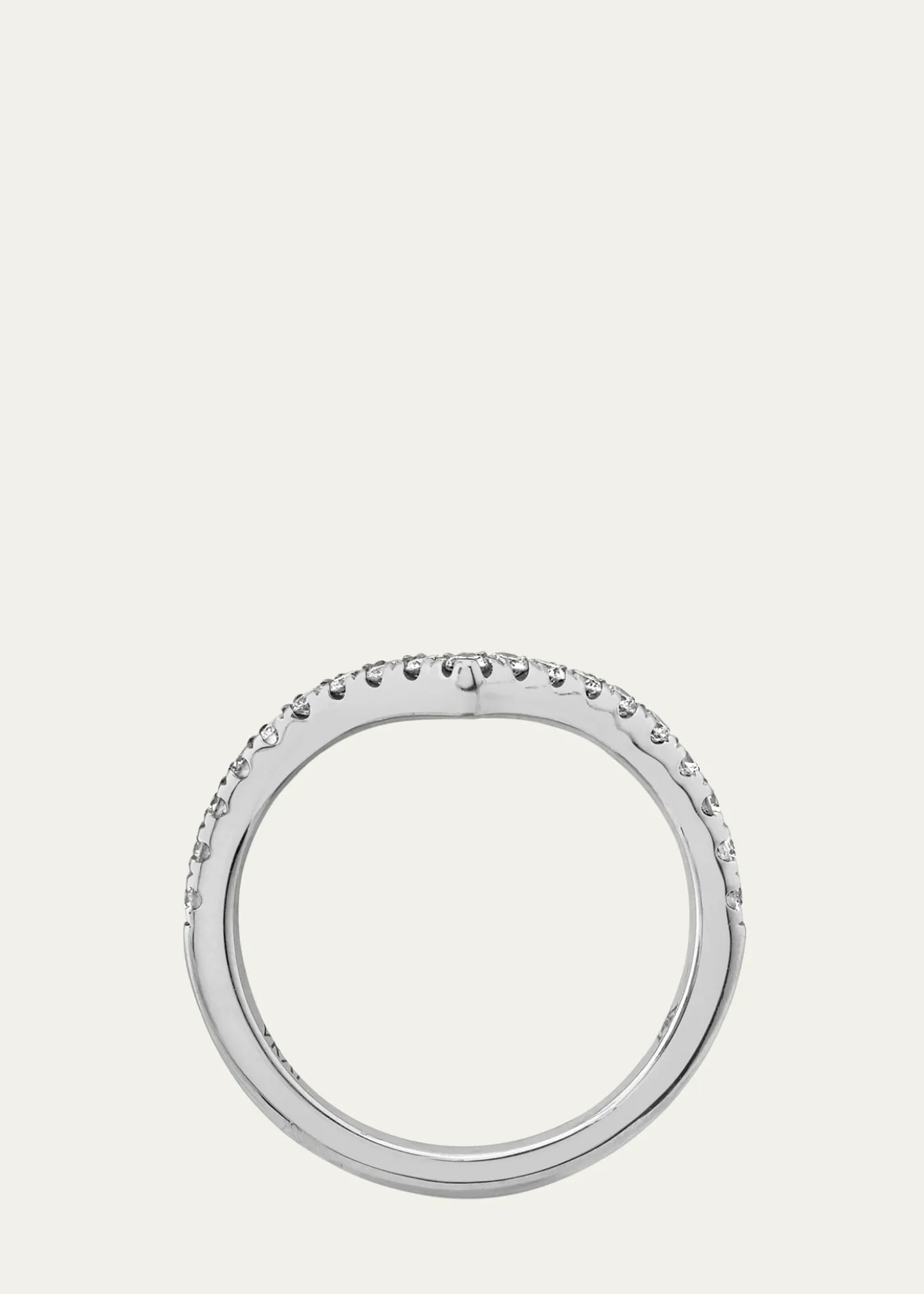VRAIThe Signature V 14K White Gold Lab Grown Diamond Band, 0.38tcw