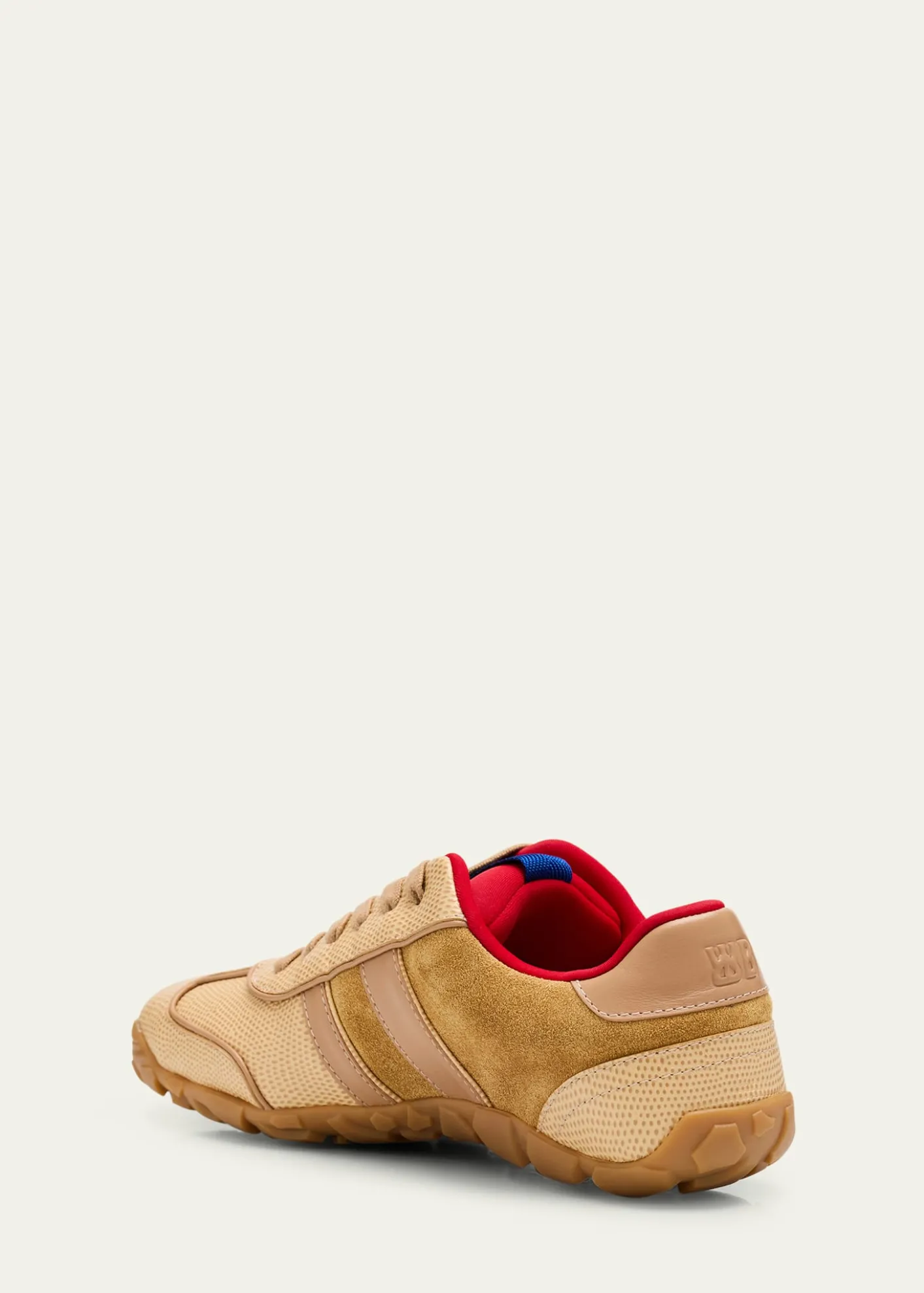 Wales BonnerMixed Leather Low-Top Sneakers