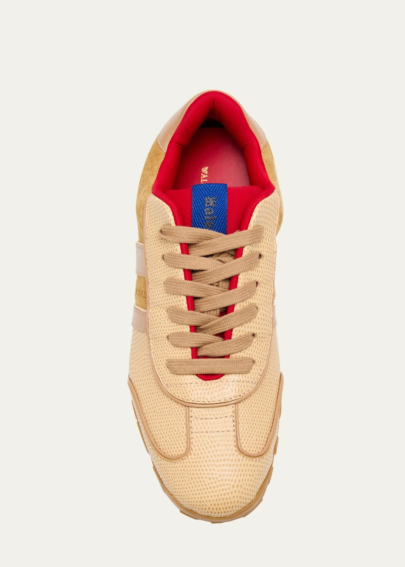 Wales BonnerMixed Leather Low-Top Sneakers