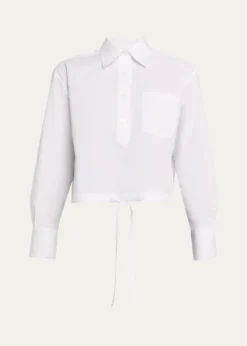 WE-AR4The CC Cropped Cotton Shirt