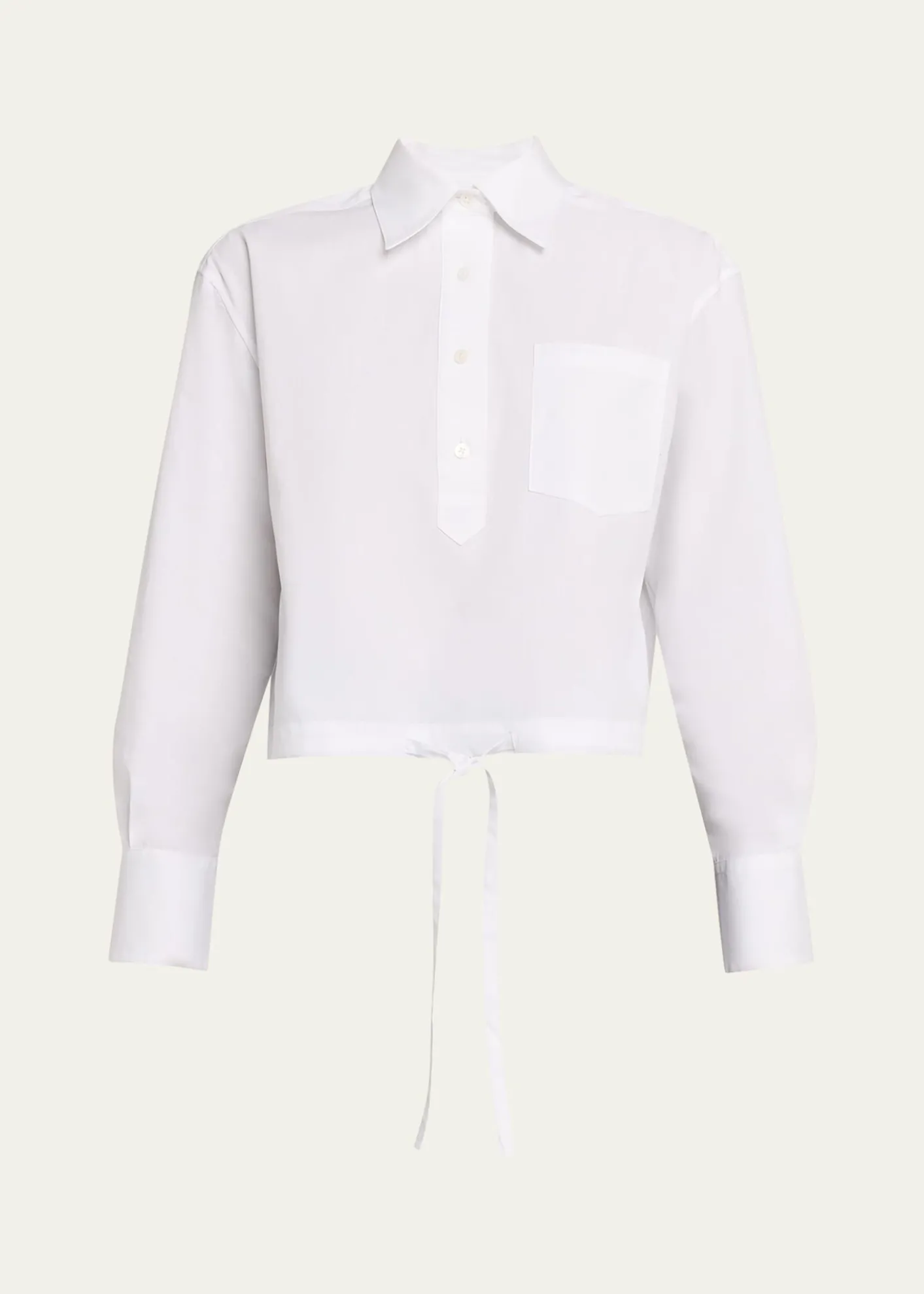 WE-AR4The CC Cropped Cotton Shirt