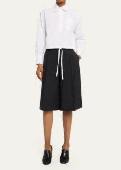 WE-AR4The CC Cropped Cotton Shirt