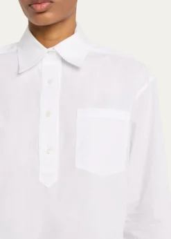 WE-AR4The CC Cropped Cotton Shirt
