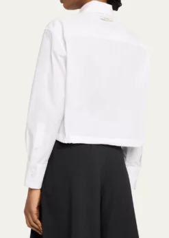 WE-AR4The CC Cropped Cotton Shirt