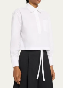 WE-AR4The CC Cropped Cotton Shirt