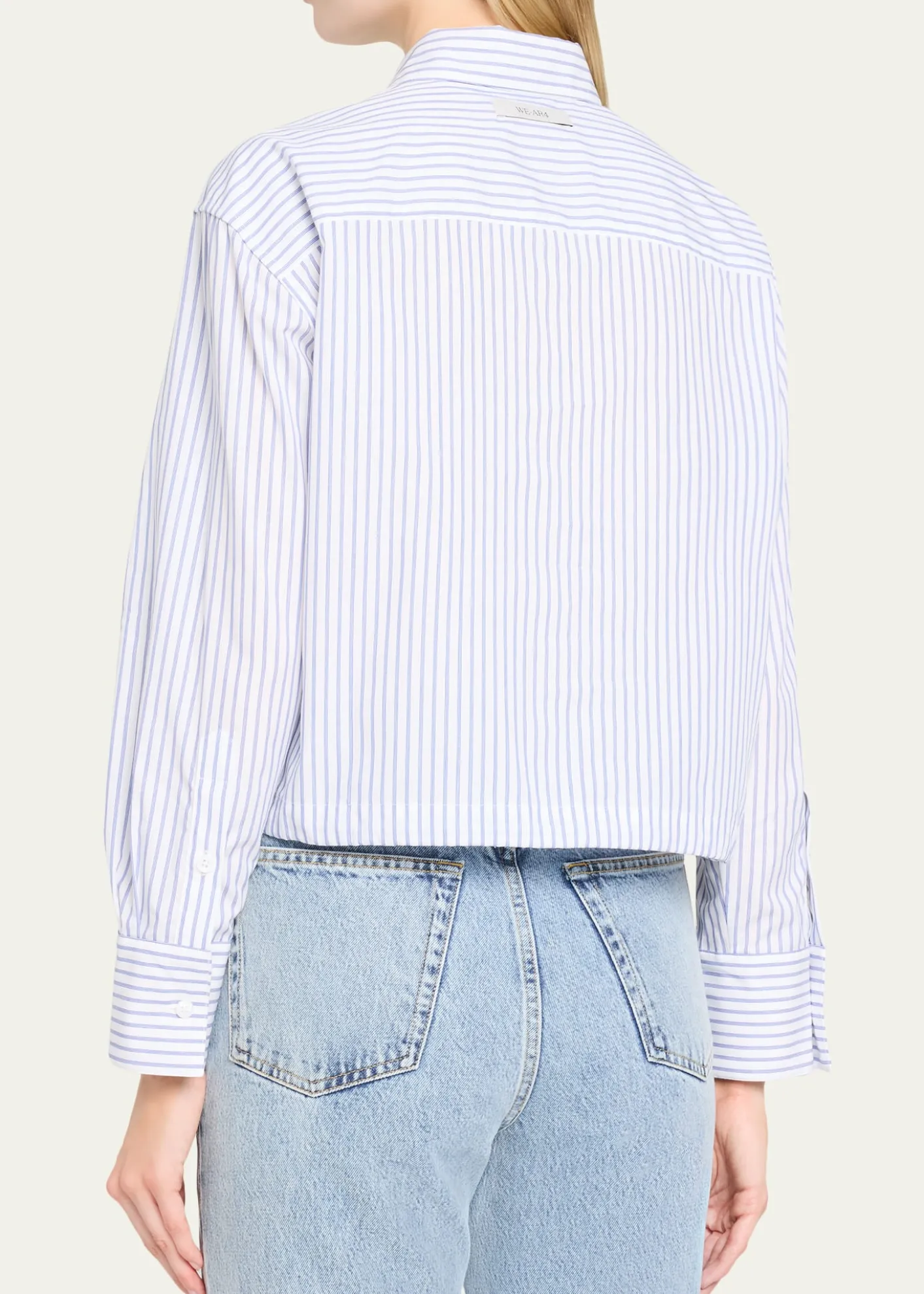 WE-AR4The CC Striped Drawstring Cotton Shirt