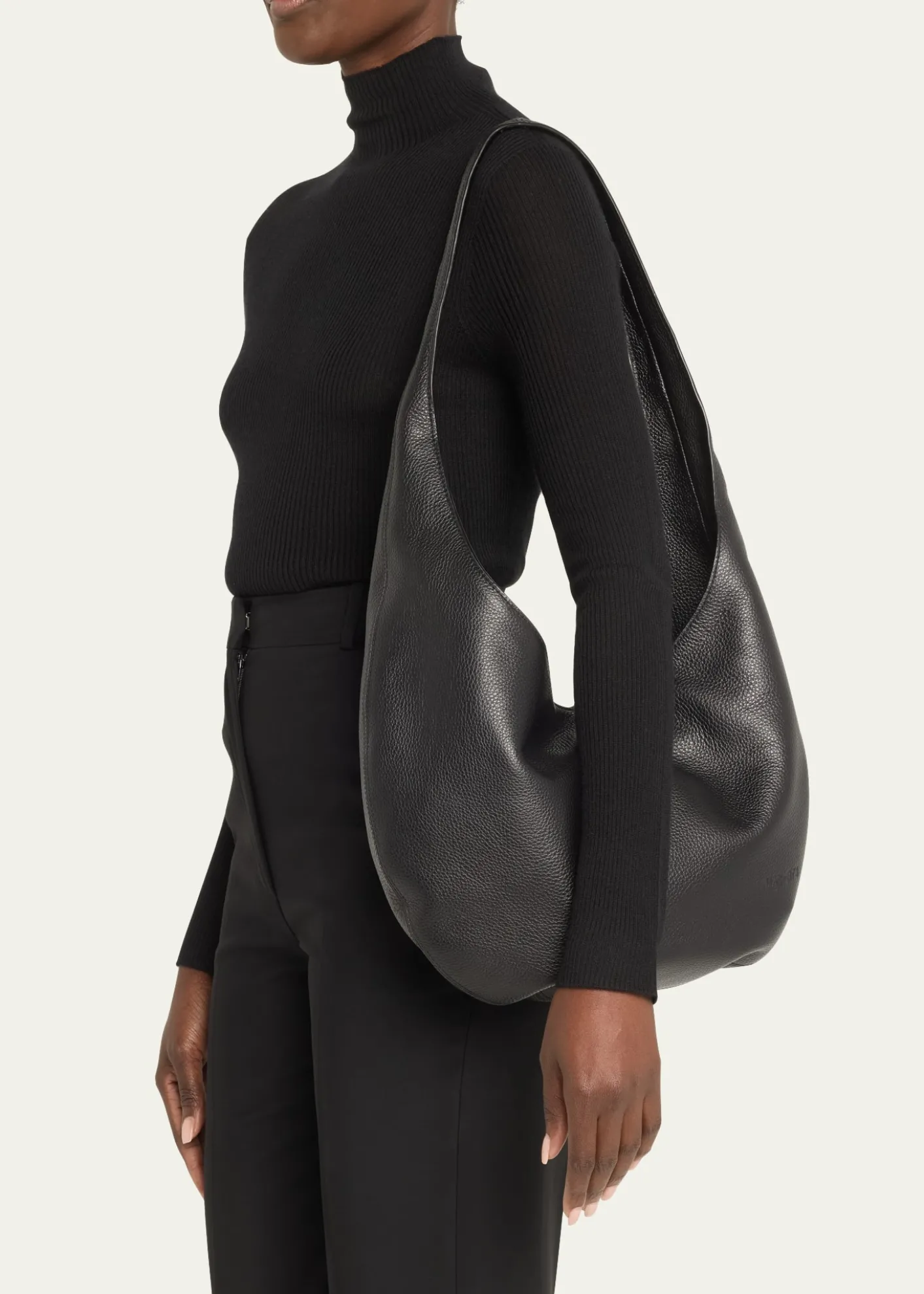 WE-AR4The H Leather Hobo Bag