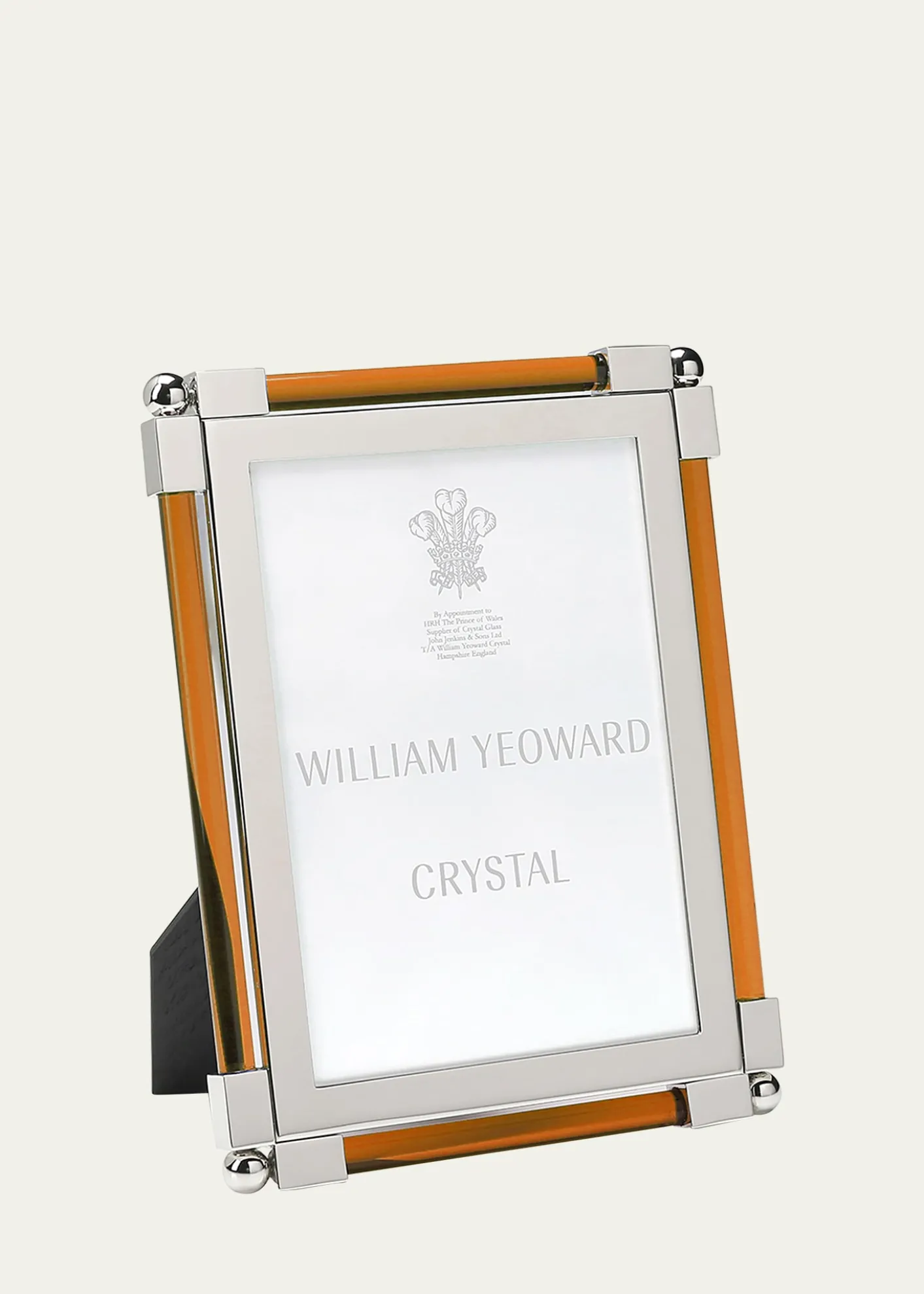 William Yeoward CrystalNew Classic Amber Frame, 5 x 7