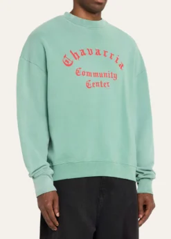 Willy ChavarriaMen's Hooligan Cotton Crewneck Sweater