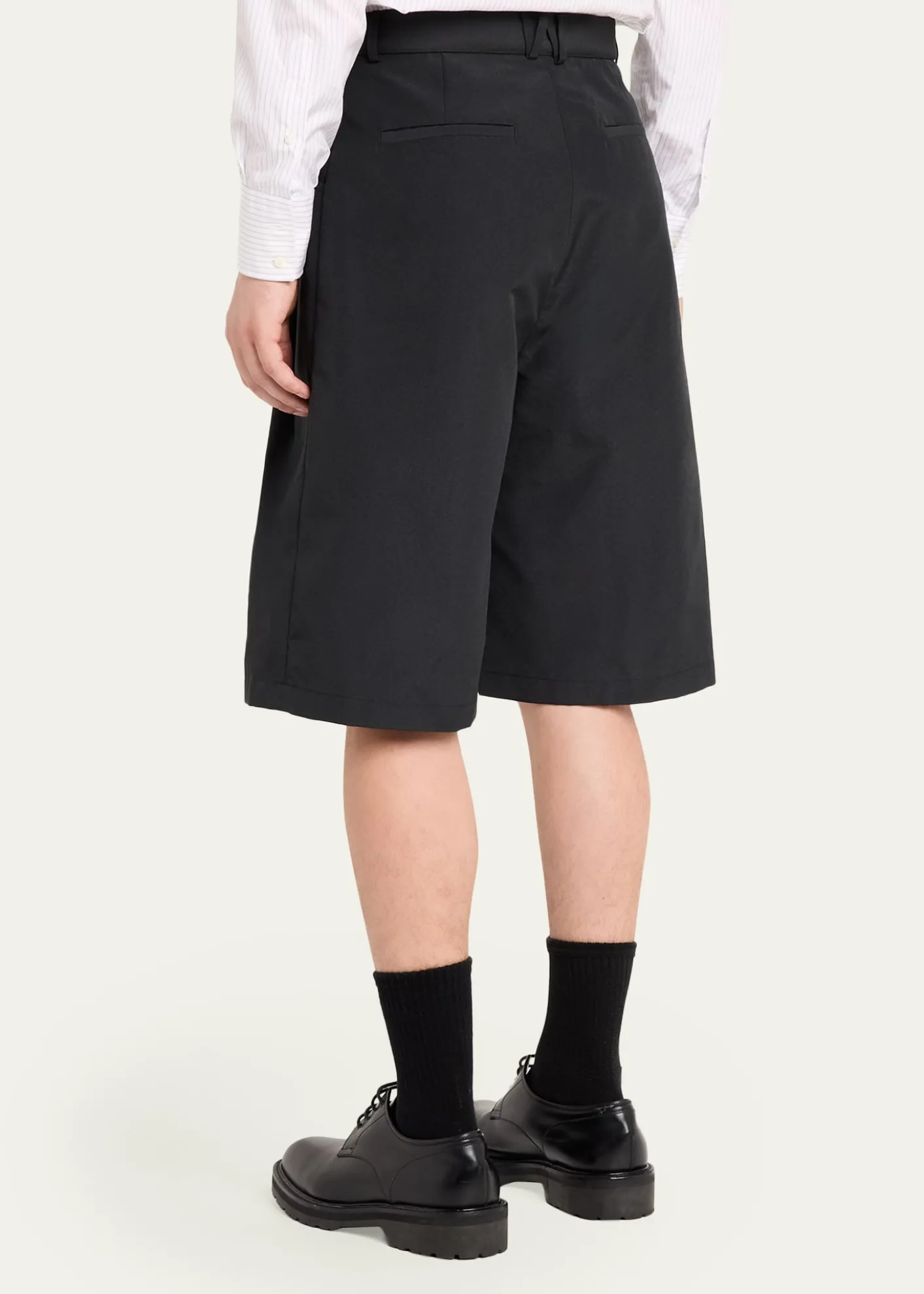 Willy ChavarriaMen's Pleated Wide-Leg Shorts