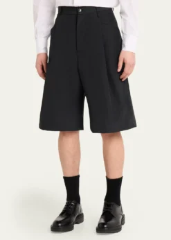 Willy ChavarriaMen's Pleated Wide-Leg Shorts