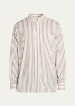 Willy ChavarriaMen's Veterano Stripe Button-Down Shirt with Pocket