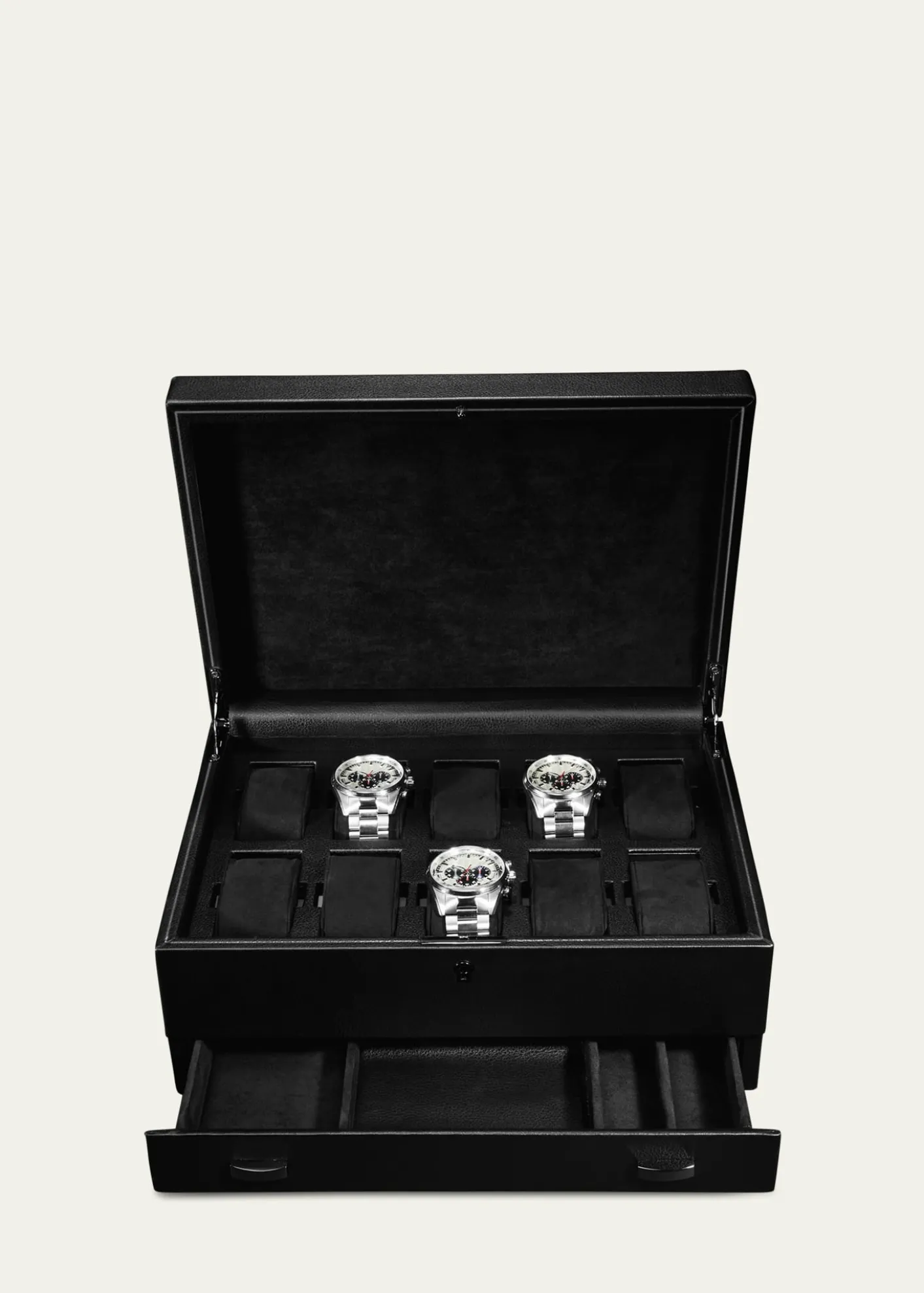 WOLFBritish Racing 10-Piece Watch Box with Storage