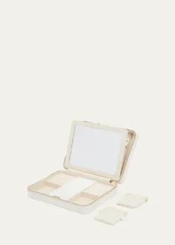 WOLFMaria Large Quilted Zip Jewelry Case