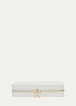WOLFMaria Large Quilted Zip Jewelry Case