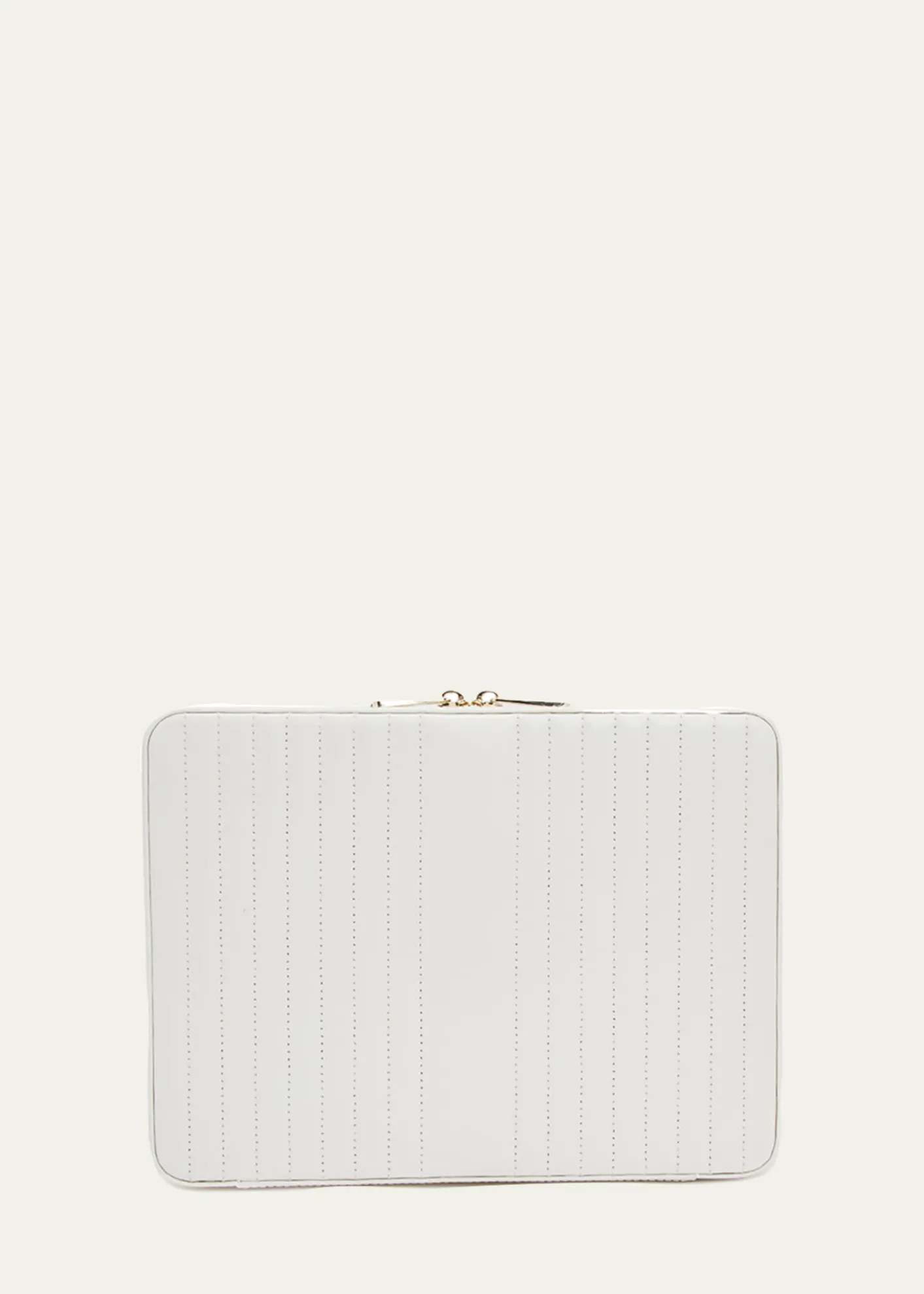 WOLFMaria Rectangle Quilted Zip Jewelry Case