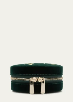 WOLFZoe Round Travel Jewelry Case