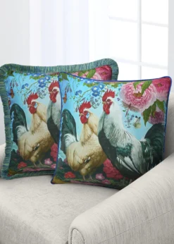 Yana MovchanTwo Brothers Fringe Silk Pillow