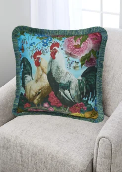Yana MovchanTwo Brothers Fringe Silk Pillow