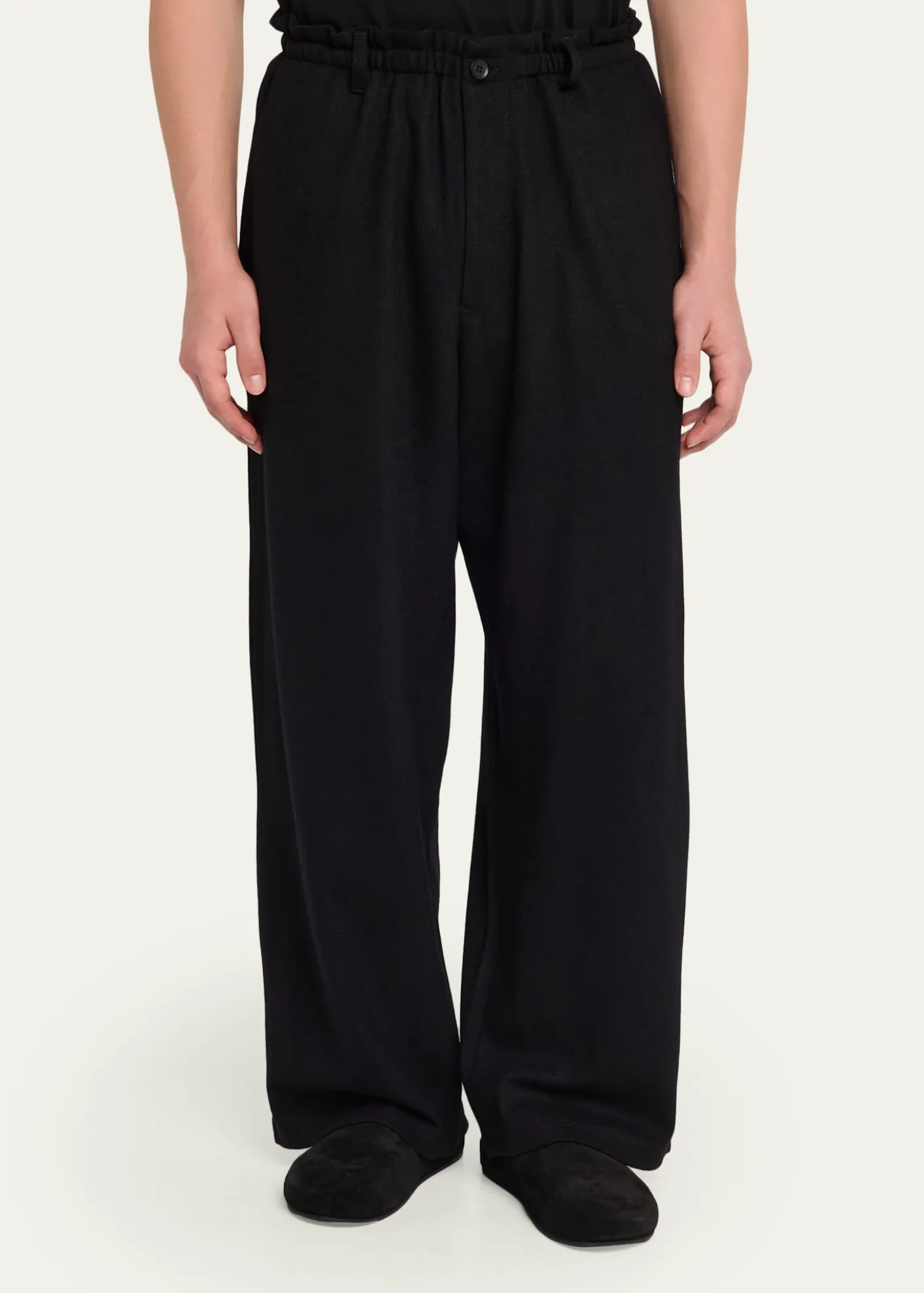 Yohji YamamotoMen's Wool Jersey Pants