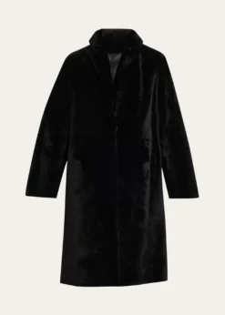 Yves SalomonIroned Lamb Shearling Coat