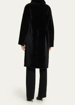 Yves SalomonIroned Lamb Shearling Coat