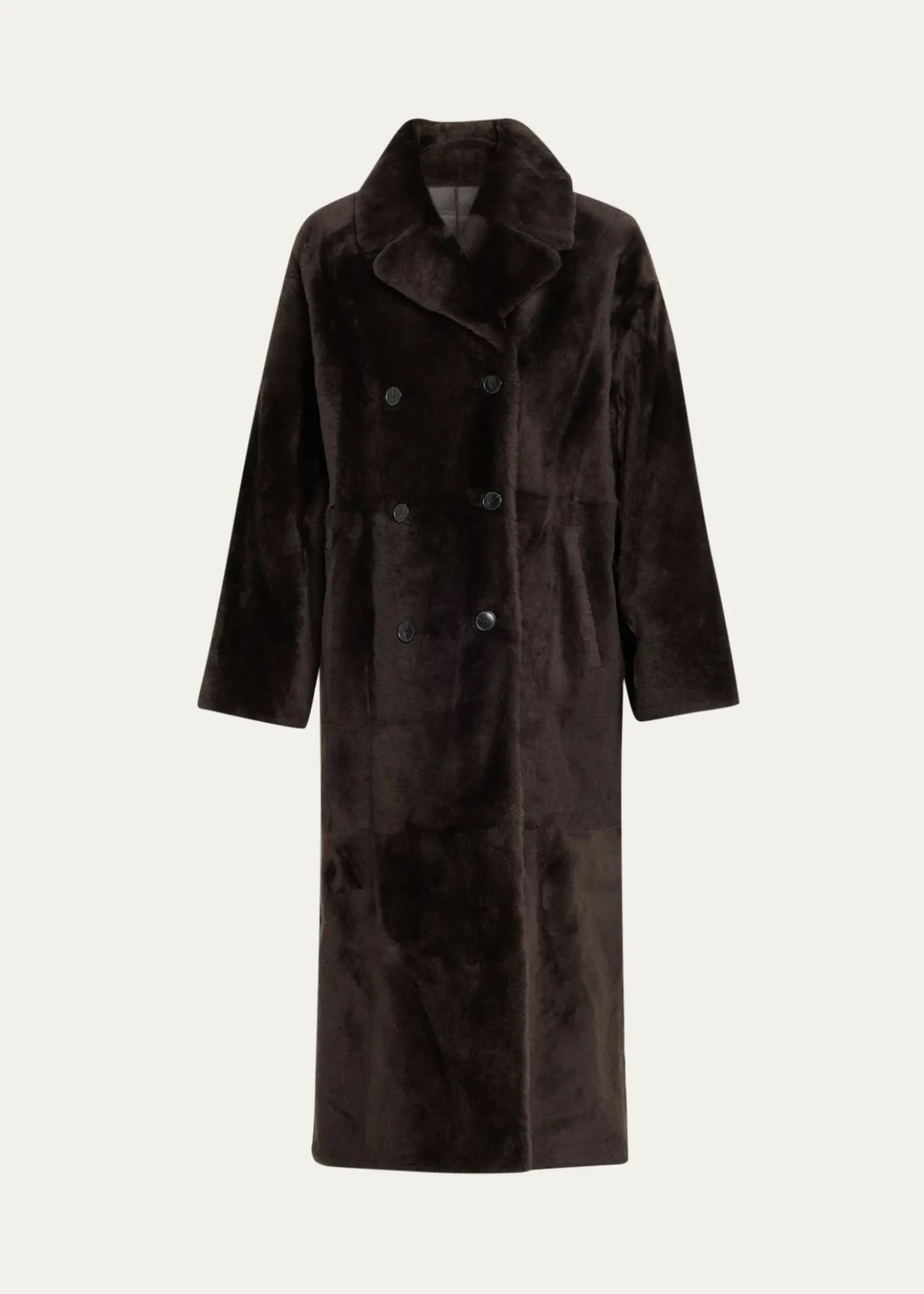 Yves SalomonLacon Double-Breasted Shearling Coat