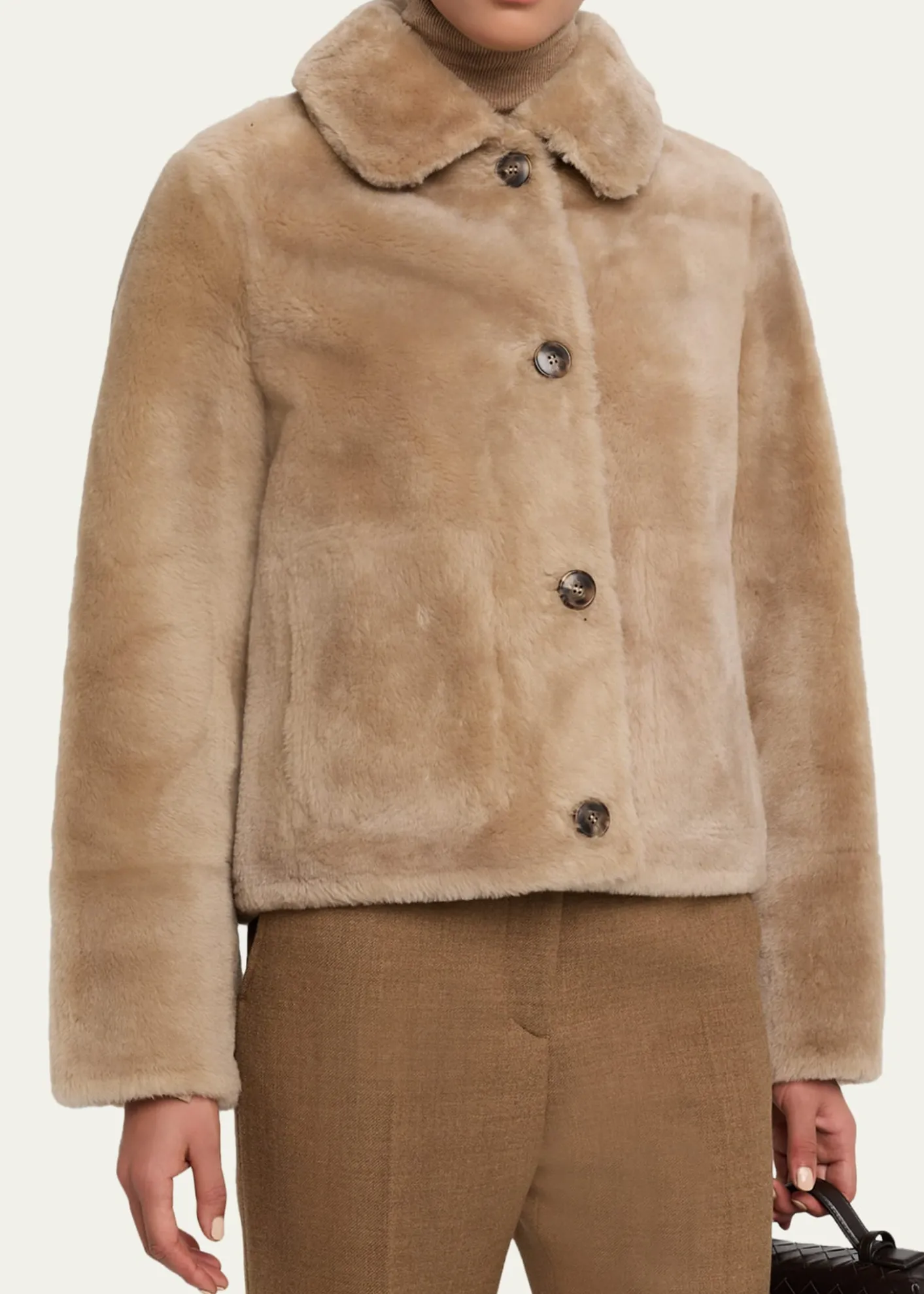 Yves SalomonShort Lamb Shearling Jacket