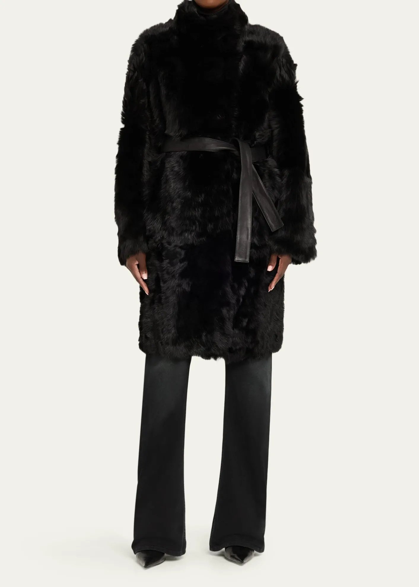 Yves SalomonToscana Shearling Lamb Coat