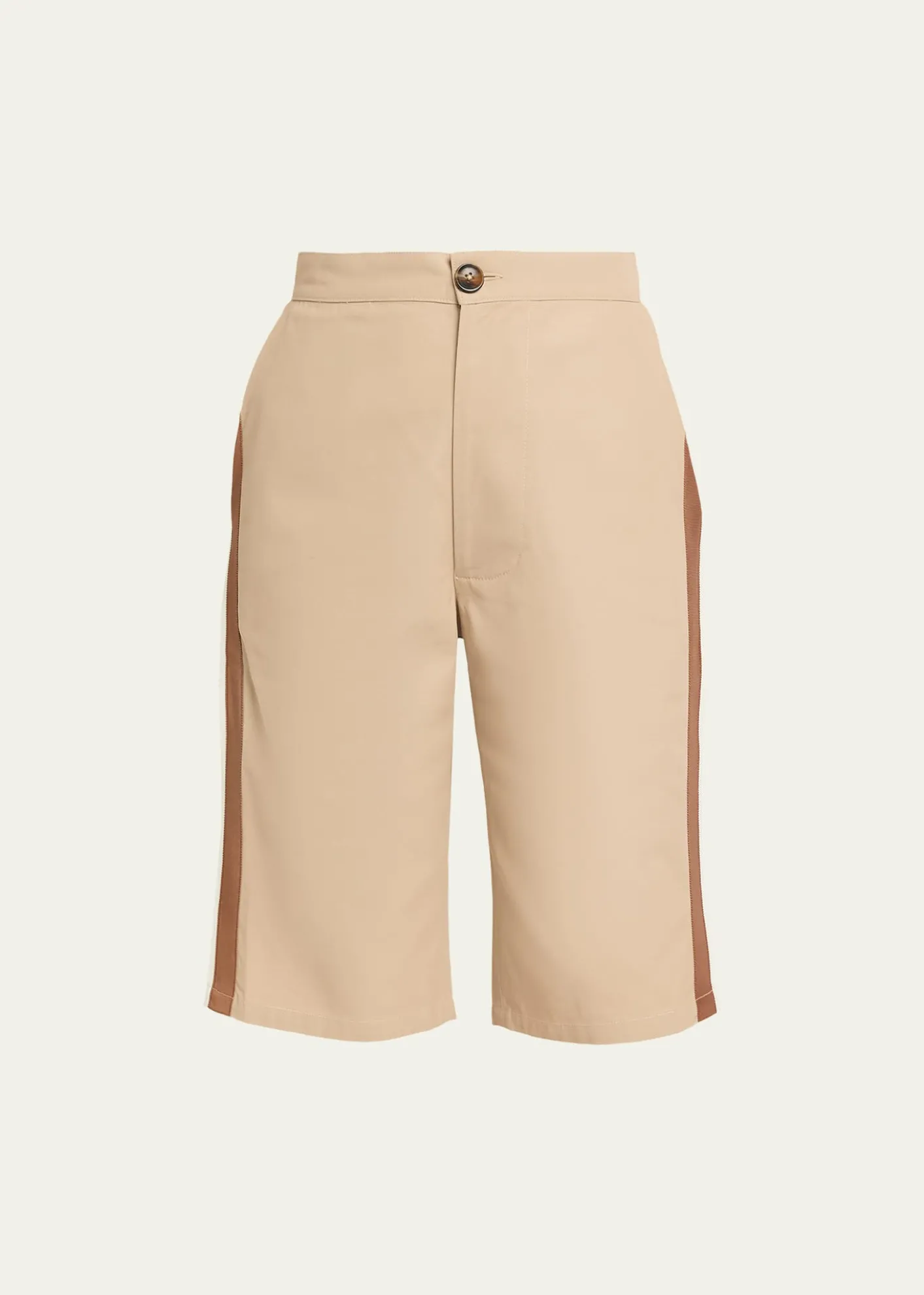 ZANKOVLilou Side-Stripe Pedal Pusher Shorts