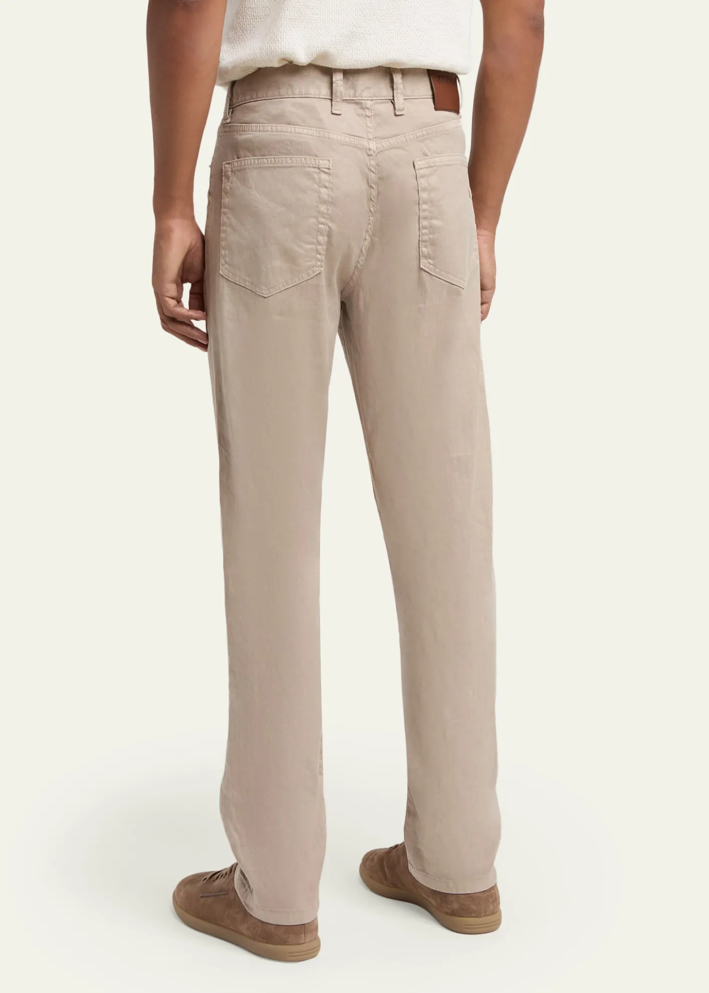 ZEGNACity Stretch Cotton-Linen Jeans