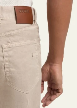 ZEGNACity Stretch Cotton-Linen Jeans