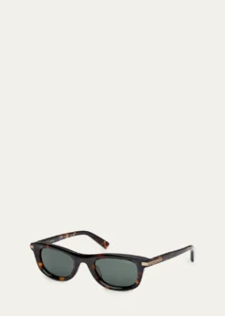 ZEGNAMen's Acetate Square Sunglasses