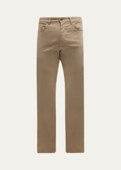 ZEGNAMen's Brushed Cotton 5-Pocket Trousers