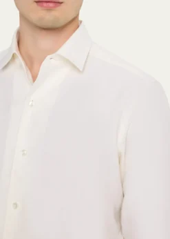 ZEGNAMen's Cashco Cashmere and Cotton Classic-Fit Sport Shirt