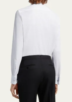 ZEGNAMen's Formal Piquet Evening Shirt