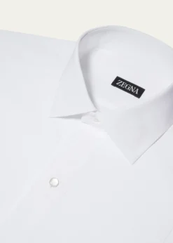 ZEGNAMen's Formal Piquet Evening Shirt