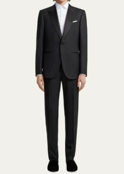 ZEGNAMen's Formal Piquet Evening Shirt