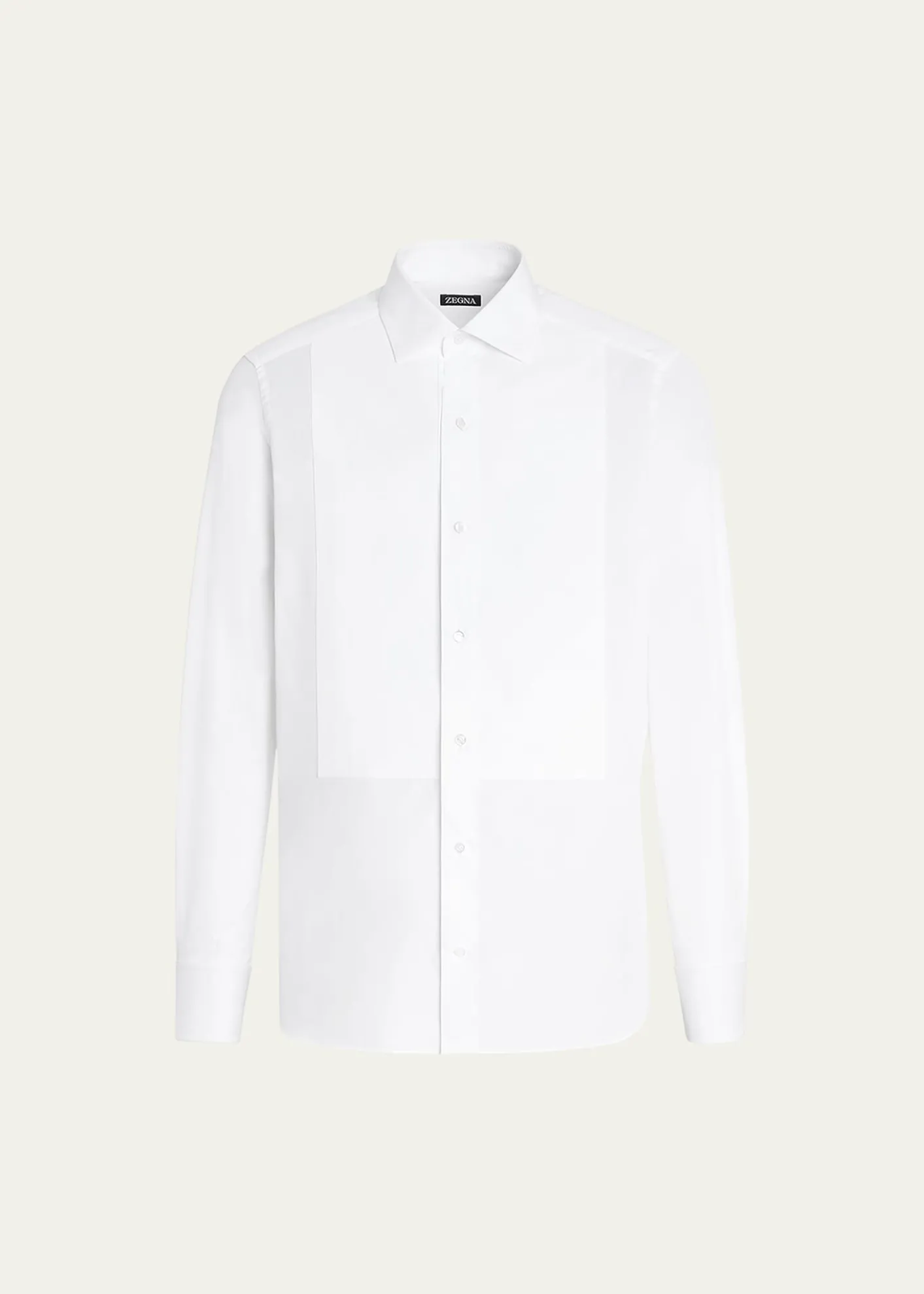ZEGNAMen's Formal Piquet Evening Shirt