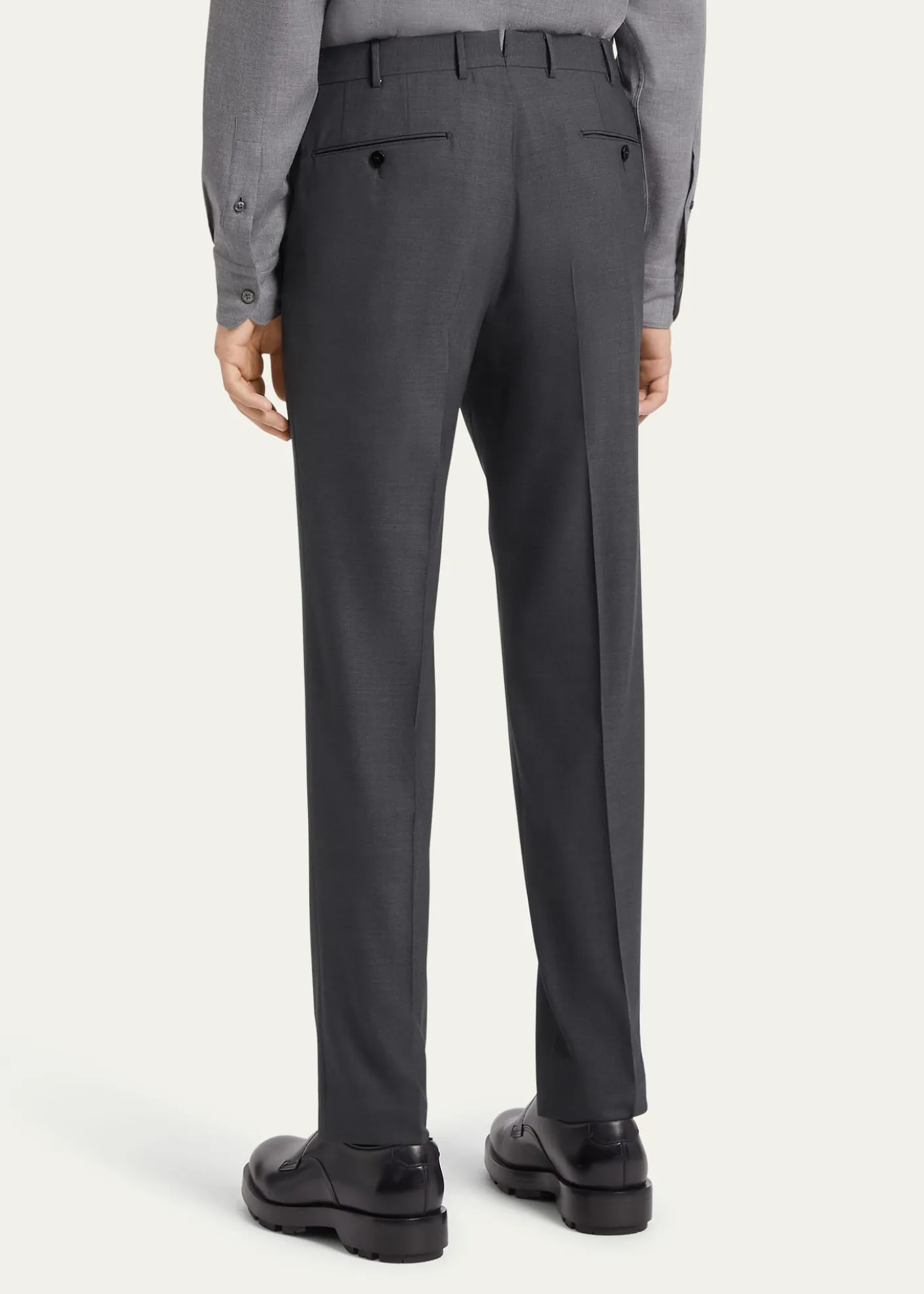 ZEGNAMen's High Performance Flat-Front Trousers
