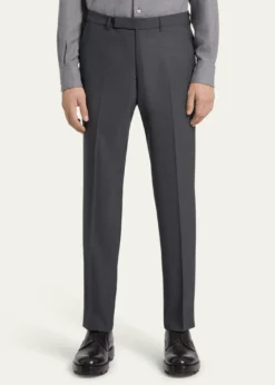 ZEGNAMen's High Performance Flat-Front Trousers