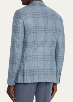 ZEGNAMen's Maxi-Plaid Woven Patch-Pocket Sport Coat